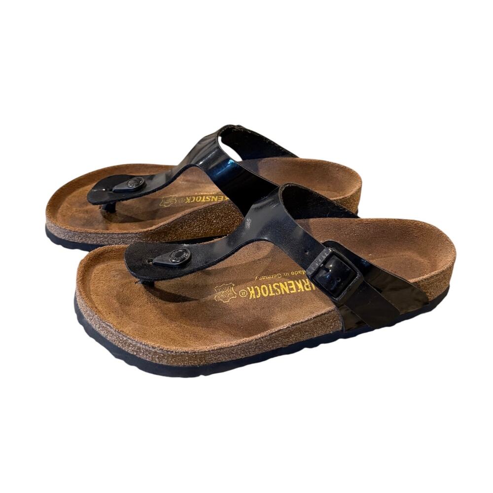 Birkenstock Gizeh Black Thong Sandal Ladies 8 Beach Summer Casual - Picture 4 of 8